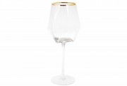 Набор бокалов для красного вина с золотым кантом Bon Celine 579-120, 650мл, 4 шт