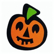 Значок Тыква с черенком Halloween 18-977