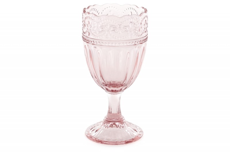 Набор бокалов для вина Bon 581-019, 300мл, цвет - розовый, 6 шт