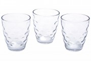 Набір скляних склянок Bon 533-33, 350мл прозорий, 3 шт.