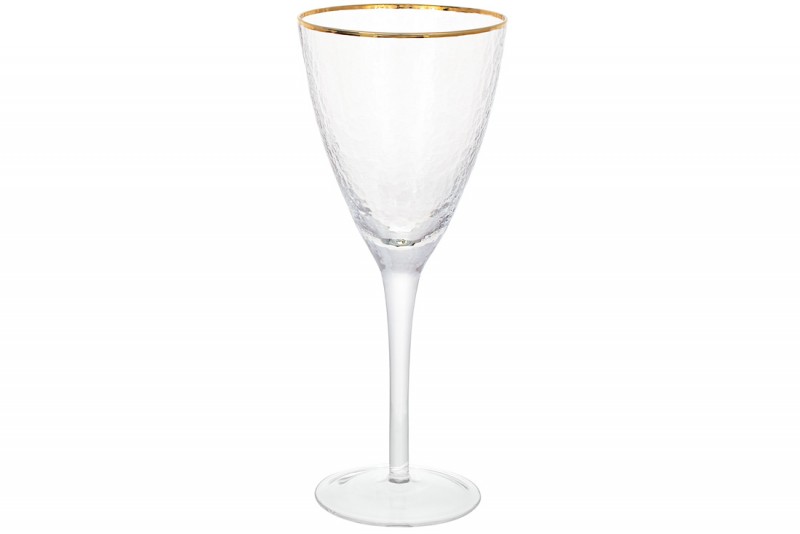 Набор бокалов для красного вина с золотым кантом Bon Donna 579-239, 370мл, 4 шт