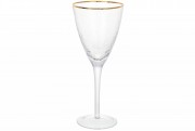 Набор бокалов для красного вина с золотым кантом Bon Donna 579-239, 370мл, 4 шт