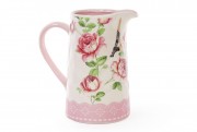 Кувшин керамический Bon Розы 795-377, 1л с розовой серединой