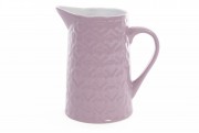 Глек керамічний Bon 593-227 з рельєфним орнаментом, 860мл, колір - глибокий фіолетовий