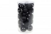 Набор елочных шаров Bon , цвет - чёрный оникс, 40шт - 6см, 5см, 4см, 3см 147-152