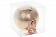 Елочный шар Bon 12см, цвет - карамельный мокко, глянец 147-144