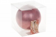 Ялинковий шар Bon 12см, колір - рожевий оксамит, перламутр 147-141