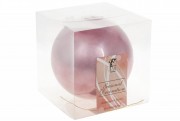 Елочный шар Bon 15см, цвет - розовый бархат 147-142