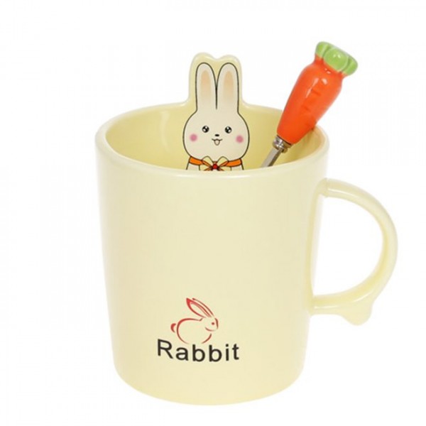 Чашка порцелянова з ложечкою Flora Rabbit 0,38 л. 32393
