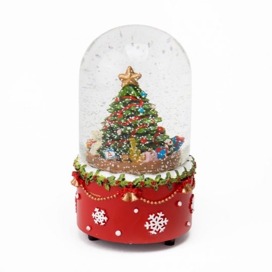 Музыкальный снежный шар Дух рождества, 15 см. (6016-017) Elso