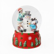 Музыкальный снежный шар Снеговик, 14 см. (6016-014) Elso