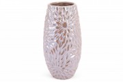 Набор ваз керамических Bon 733-191, 23см, цвет - песочный перламутровый, 2 шт