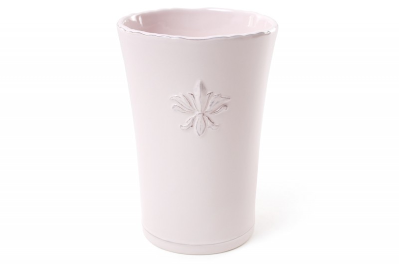 Набір ваз керамічних Bon 902-103, 17 см, колір - світло-рожевий, 2 шт.