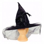 Шляпа колпак Колдунья Halloween 12-5BLK