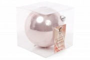 Елочный шар Bon 15см, цвет - розовый перламутр 147-233