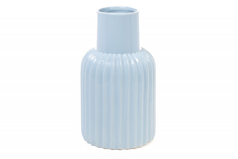 Керамічна ваза Bon 720-014, 24см, колір блакитний