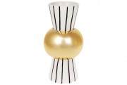 Набір ваз керамічних Bon 733-331 з графічним орнаментом та золотим покриттям, 24см, 2 шт.