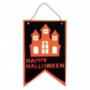 Декор флаг Домик Happy Halloween 19-566BLK