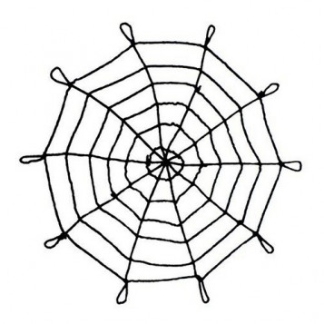 Павутина d-120 см Halloween 13-551BLK