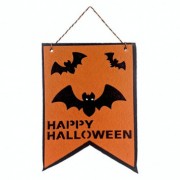 Декор прапор Кажан Happy Halloween 19-564-OR