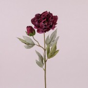 Цветок Пион Flora бордовый 73066