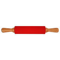 Скалка силіконова червона Stenson валик 24,7 см 43,4 х5, 5х5, 5 см MMS-MH-2993