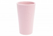 Керамічна ваза Bon 720-177, 21см, колір - рожевий