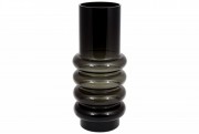 Стеклянная ваза Bon Форте 420-104, 36см, цвет - черный оникс