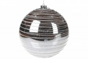 Елочный шар Bon 20см, цвет - серебро 898-152