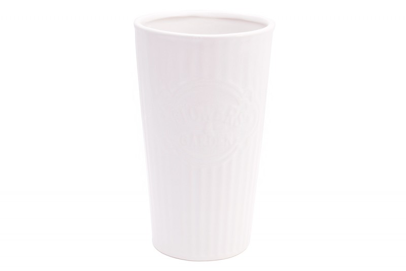 Керамическая ваза Bon Кувшин 720-178, 23см, цвет - белый