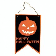 Декор флаг Тыква Happy Halloween 19-565BLK
