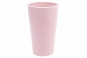 Керамічна ваза Bon 720-179, 23см, колір - рожевий