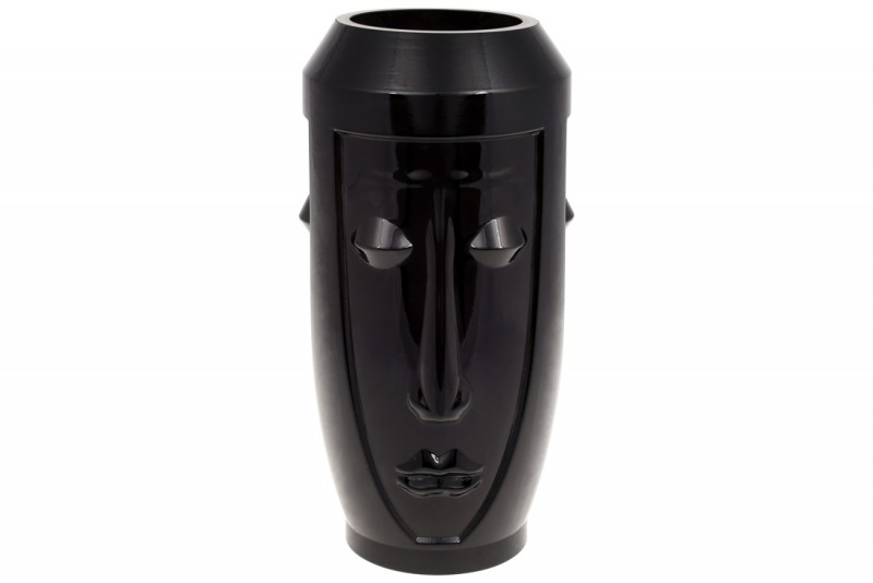 Стеклянная ваза Bon Этно 420-113, 35см, цвет - черный оникс