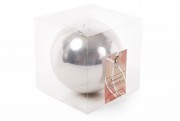 Елочный шар Bon 15см, цвет - серебро 147-184