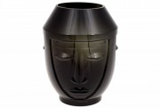 Скляна ваза Bon Етно 420-114, 23см, колір - чорний онікс