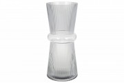 Скляна ваза Bon Гамма 420-102, 39см, колір - світло-сірий