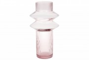 Стеклянная ваза Bon Далиа 420-100, 29см, цвет - светло-розовый