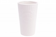 Керамічна ваза Bon Глек 720-175, 21см, колір - білий