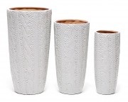 Набор керамических ваз Bon Вязание 732-V007, 3шт