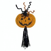 Декор Гарбуз із підвісками Halloween 18-1009BLK-OR
