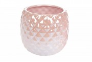 Кашпо керамическое Bon 739-100xx, 1.1л, цвет - розовый перламутр
