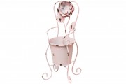 Кашпо-ваза Bon 490-F19 (без декору) у формі стільця рожева 33см