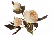 Набор декоративных цветов Розы с бутонами Bon DY7-331, 55см, цвет - кремово-розовый, 24 шт