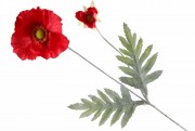 Набір декоративних квіток Мака Bon 709-492 з бутоном, 76см, колір - червоний, 30 шт.