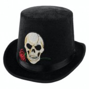 Шляпа Череп с розой Halloween 19-917