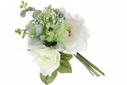 Набор декоративных букетов Розы Bon DY7-337, 35см, цвет - белый, 12 шт