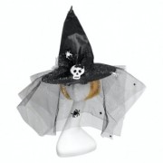 Колпак Ведьмочка с черепом Halloween 18-989BLK-SL