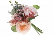 Набор декоративных букетов Розы Bon DY7-339, 35см, цвет - персиковый, 12 шт