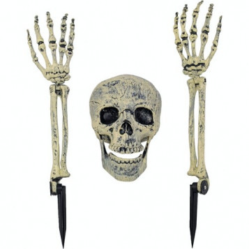 Декор череп с руками Halloween 18-334