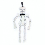 Декор Скелет Джентльмен блестящий Halloween 19-544WT